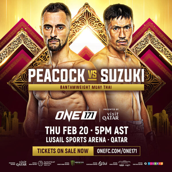 Jake Peacock Vs. Shinji Suzuki Muay Thai Clash Added To ONE 171: Qatar On February 20 Jake Peacock Vs. Shinji Suzuki Muay Thai Clash Added To ONE 171: Qatar On February 20