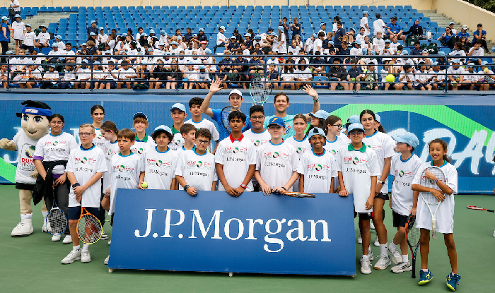 FORMER WORLD NO1 EBDEN SERVES UP TENNIS CLINIC FOR 500 YOUNGSTERS AT JP MORGAN KIDS’ DAY