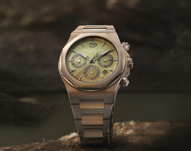 Introducing a new timeless masterpiece: the new Laureato Chronograph Aston Martin Edition Introducing a new timeless masterpiece: the new Laureato Chronograph Aston Martin Edition