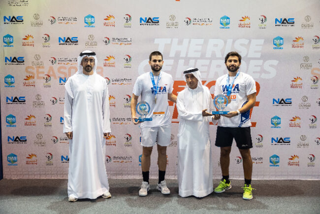 Saeed bin Maktoum crowns winners of local padel category at Nad Al Sheba Sports Tournament