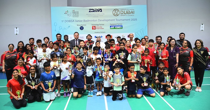 Al Nasr shines in Dubai Open Badminton Academies Tournament