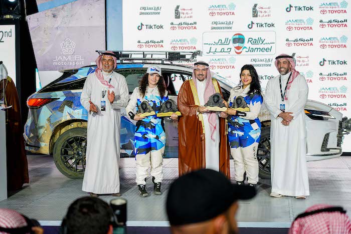فريق عبداللطيف جميل لكزس للسباقات يحقق المركز الأول في فئة الهايبرد والمركز الثاني بالترتيب العام في رالي جميل