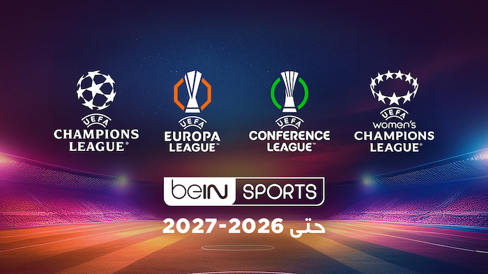 مجموعة beIN الإعلامية تمدد اتفاقية حقوق البث لمسابقات الاتحاد الأوروبي لكرة القدم في الشرق الأوسط وشمال أفريقيا وآسيا حتى 2027