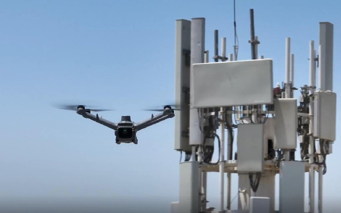 e& UAE revolutionises telecom tower inspections with AI-powered drones