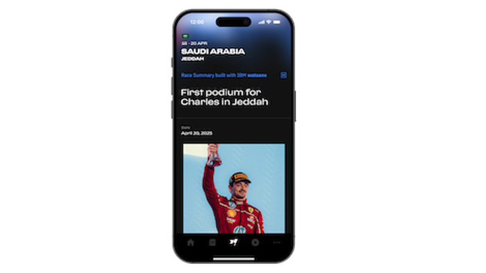 IBM and Scuderia Ferrari HP Debut Reimagined Mobile App to Supercharge Global Formula 1 Fan Experience