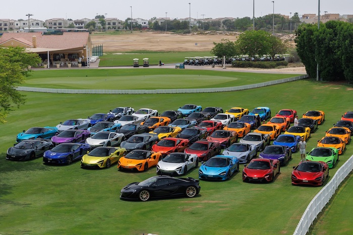 65 McLaren supercars gather in the UAE to celebrate McLaren with biggest ever community drive event in the region